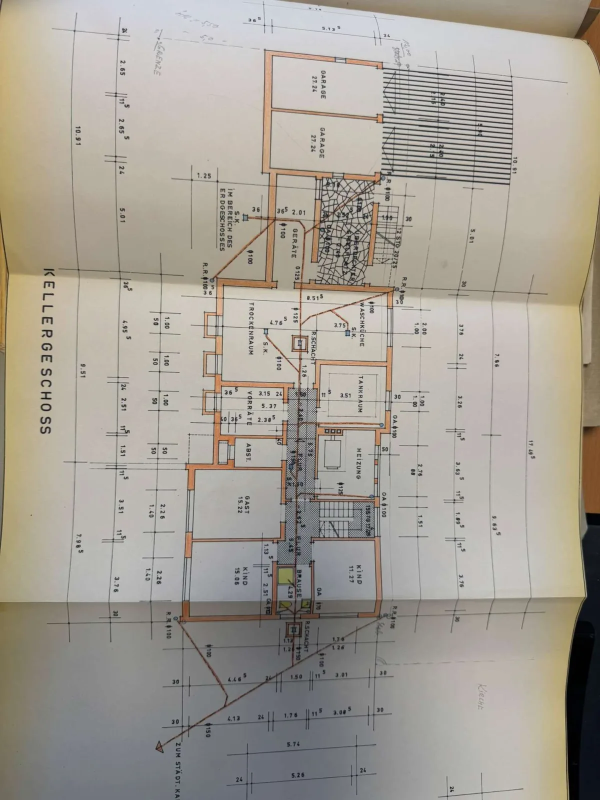 Grundriss Kellergeshoss