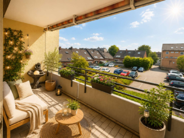 Gepflegte 3-Zimmer-Wohnung mit Südbalkon und Garage in Wuppertal-Wichlinghausen, 42277 Wuppertal, Etagenwohnung